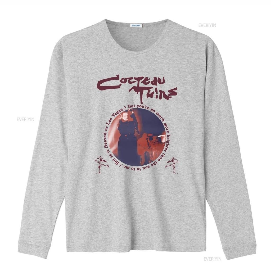 Rare Cocteau Twins Band  T Shirt for Men S 2345 XL Rock Concert Design Tma428 Vintage Washed Stylish Versatile Designer Clothes