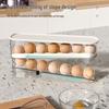 Automatic Slide Egg Holder for Fridge Door and Kitchen Countertop
