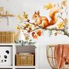 Watercolor Squirrel and Branch Wall Sticker Home Room Decor Art Decal