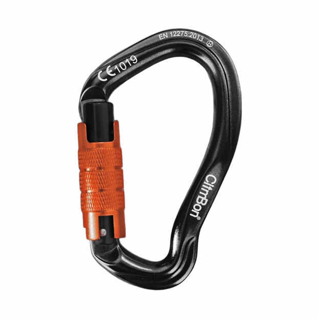 Outdoor-Kletterkarabiner, belastbar und Kletter-asymmetrischer Karabinerclip für Klettern, Bergsteigen, Arbeiten in der Höhe