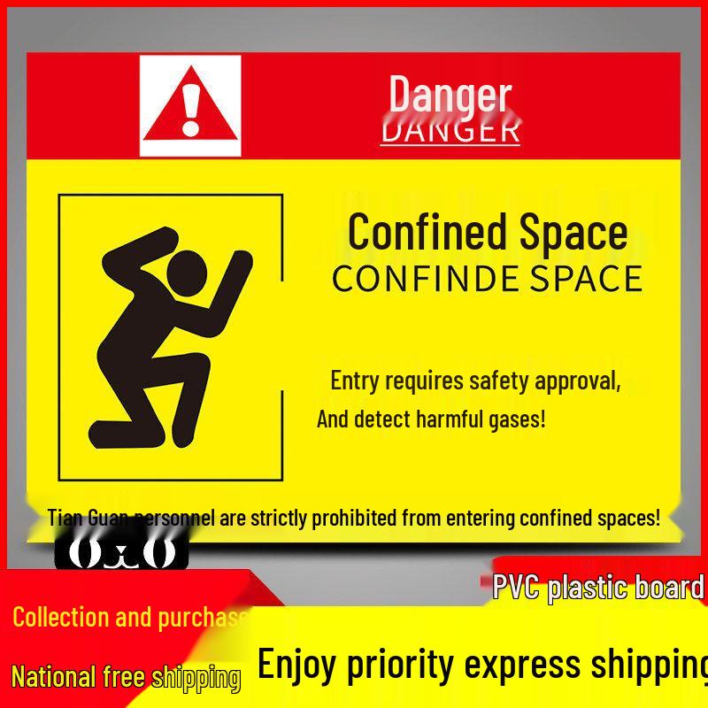 National Standard Limited Space Safety Warning Sign