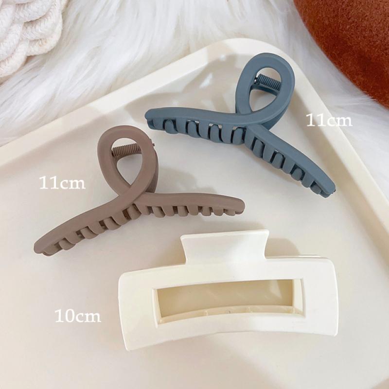 

10 ШТ Нова жіноча модна зажим-кіготь Кавова чорна акрилова велика заколка для волосся Корейська для дівчини Зажим-акула Головні убори Шпилька Аксесуари для волосся