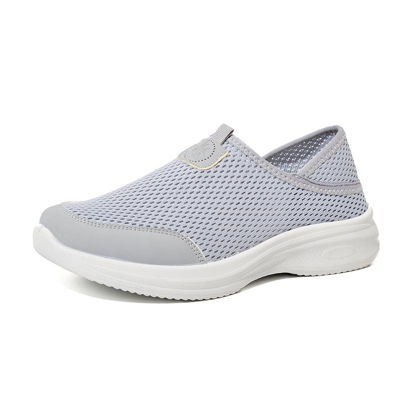 Spring and Summer New Women's Shoes, Mosquito Repellent Mesh Breathable Comfortable Soft Soled Men's Shoes, Wear Lightweight Casual Flyknit Shoes