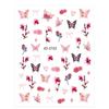 Ins Style Floral Butterfly Rose Self-Adhesive Nail Art Stickers, Same Style as Douyin & Xiaohongshu