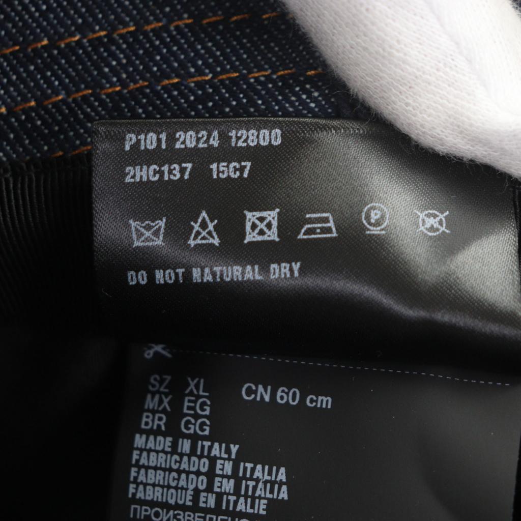 Pristine PRADA hat Indigo cotton mens XL 2HC137 Used