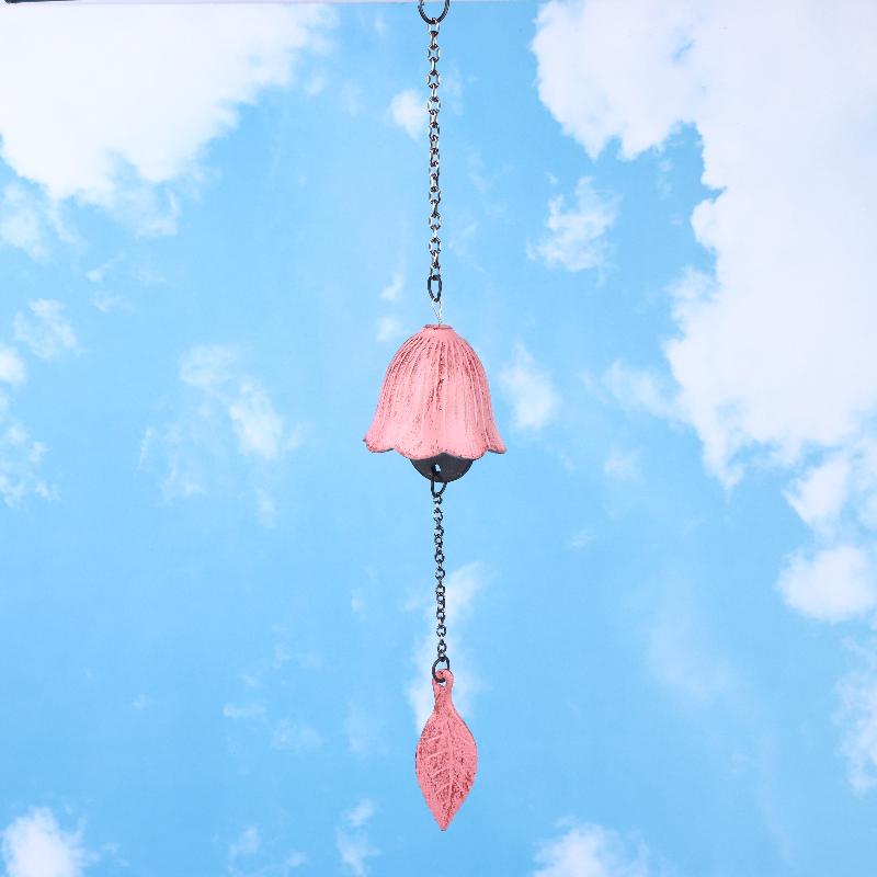 Creative Cast Iron Wind Chime Hanging Decoration Metal Retro Hanging Leaf Bell Balcony Outdoor Garden Hanging Decoration