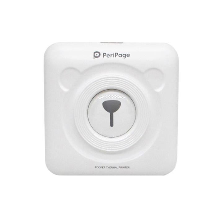 Imprimante thermique sans encre Bluetooth Mini Pocket Printer - Peripage - p158 - Blanc - 57 x 30 mm