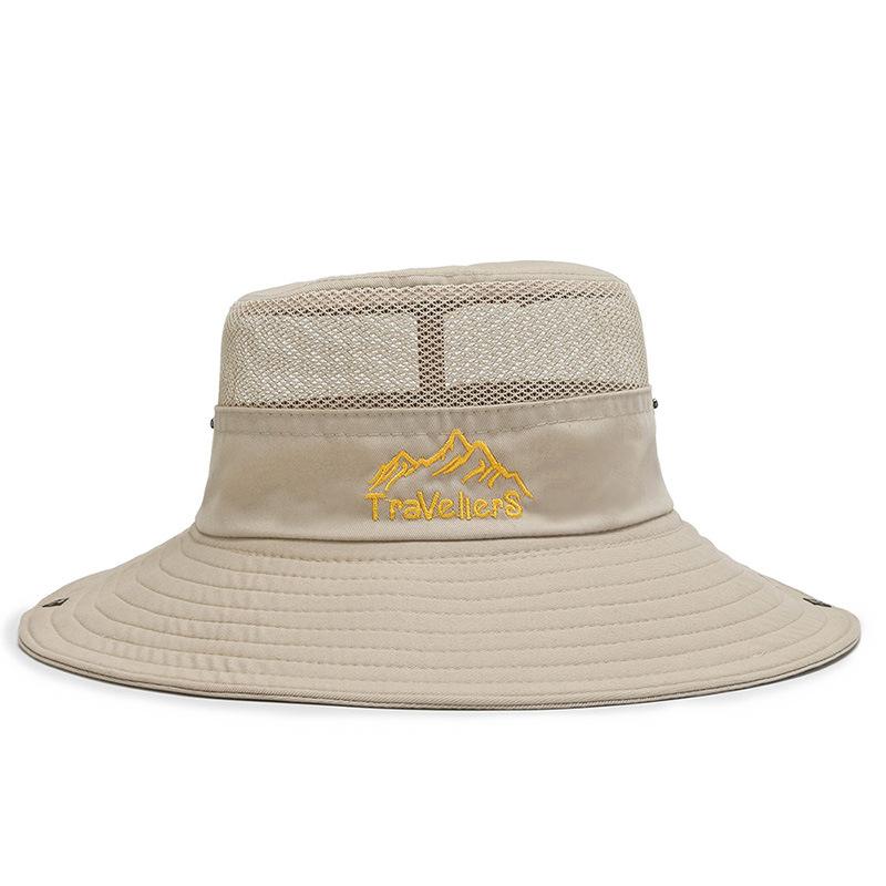 Hat men's spring and summer sun hat outdoor sun protection breathable hat men's cycling hat bucket hat fishing mountaineering sun hat