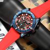 MEGIR Men's Watches Luxury Analogue Sport Chronograph Luminous Clock Silicone Strap Quartz Military Wristwatch Reloj Hombre 2209