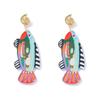 Alloy Acrylic Marine Animal Dangle Earrings  Minimalist Statement Earrings Women Jewelry Accessories