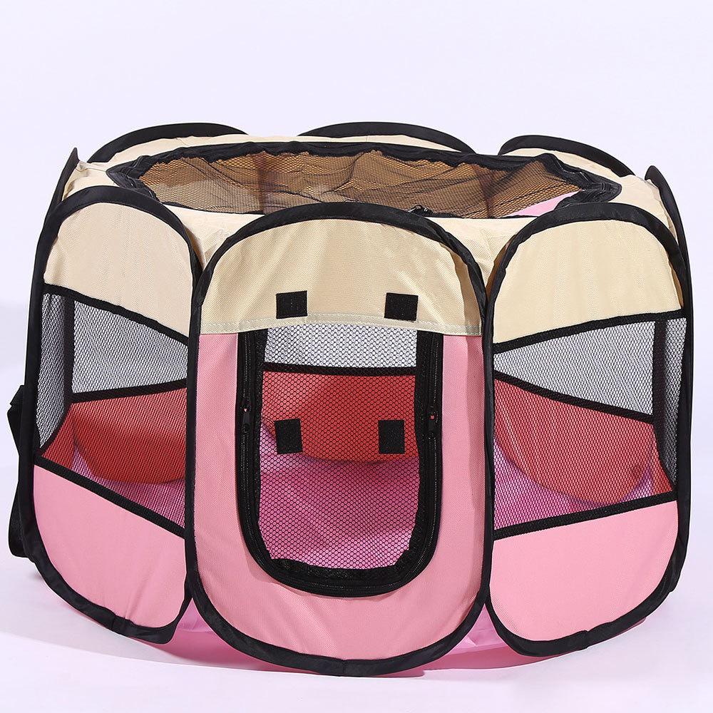 Universal Enclosed Pet Tent: Cat & Dog Nest with Octagonal Cage & Delivery Room Labor Kit