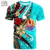 NewFashion French Polynesia Tahiti Country Flag Tribal Culture Retro 3DPrint Men/Women Summer Colorful Short Sleeves T-Shirts B5