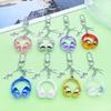 Music Earphones-Shaped Pendant Keychain for Backpack or Phone