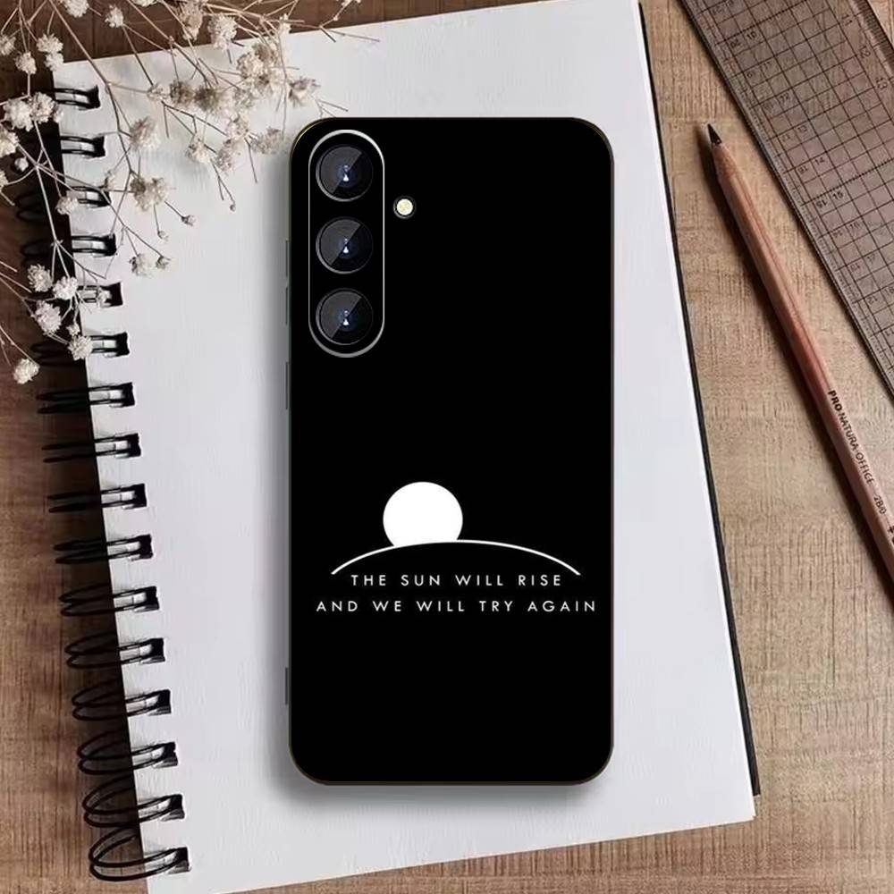 Dark Space Astrology Mountain Phone Case For Samsung Galaxy A73,A21s,A22,A31,A52,A53,A71,A41Soft Black Shell