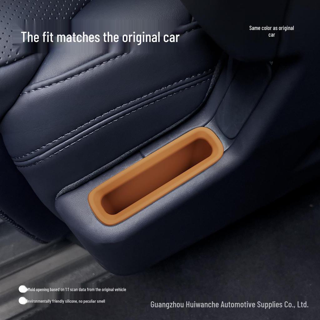 Zeekr 9X Second Row Seat Phone Slot Silicone Storage Box Accessory