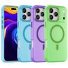 Matte Candy Magnetic Wireless Charging Transparent Case for iPhone 17 Pro Max 17 Air 16e 16 Pro 15 Plus 14 13 12 11 Protect Full Cover
