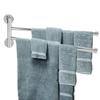 Bathroom Wall Mounted Towel Rack Swing Out Rotating Towel Hanger Shelf