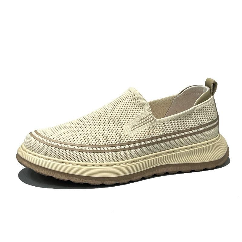 Mode Frühling Herbst Netz Gesicht Hohl Plateau Slipper Leichte Herrenschuhe Designer Weiche Sohle Lässig Atmungsaktiv Outdoor Herren Sneaker