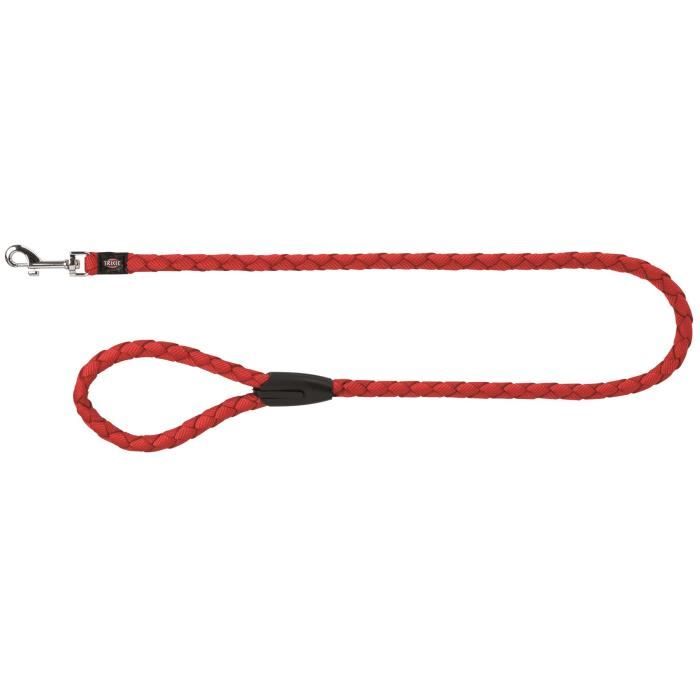TRIXIE Cavo Laisse S–M : 1 M - Ø 12 Mm - Rouge - Pour Chien