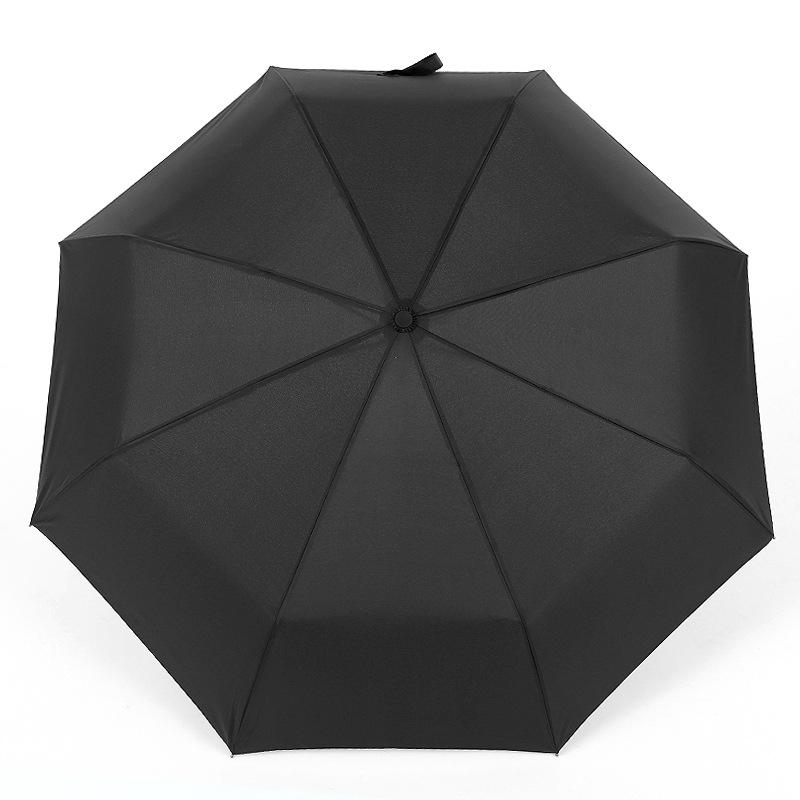 8-Bone three-fold fully automatic folding model, three-fold bumper cloth, umbrella fixed.