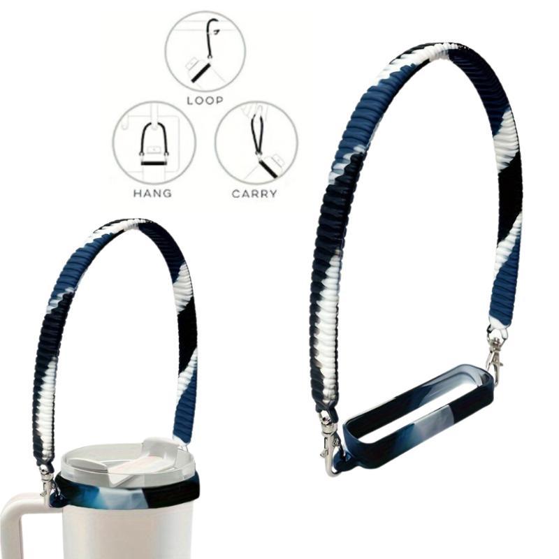 Gradient Color Water Bottle Handle Sling Strap Soft Silicone Water Cup Hanging Rope Sleeve For Most 8-40Oz Bottles Accessories