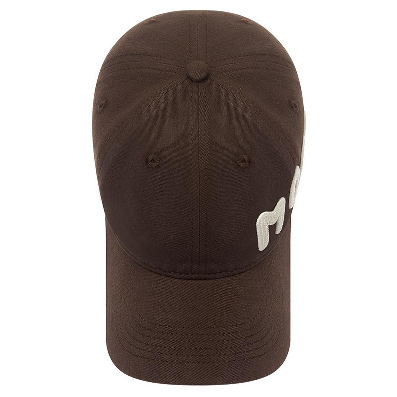 New Face Small Korean Version Hat Three-dimensional Letter MORA Embroidered Big Head Circumference Baseball Cap Men's and Women's Casual Cap