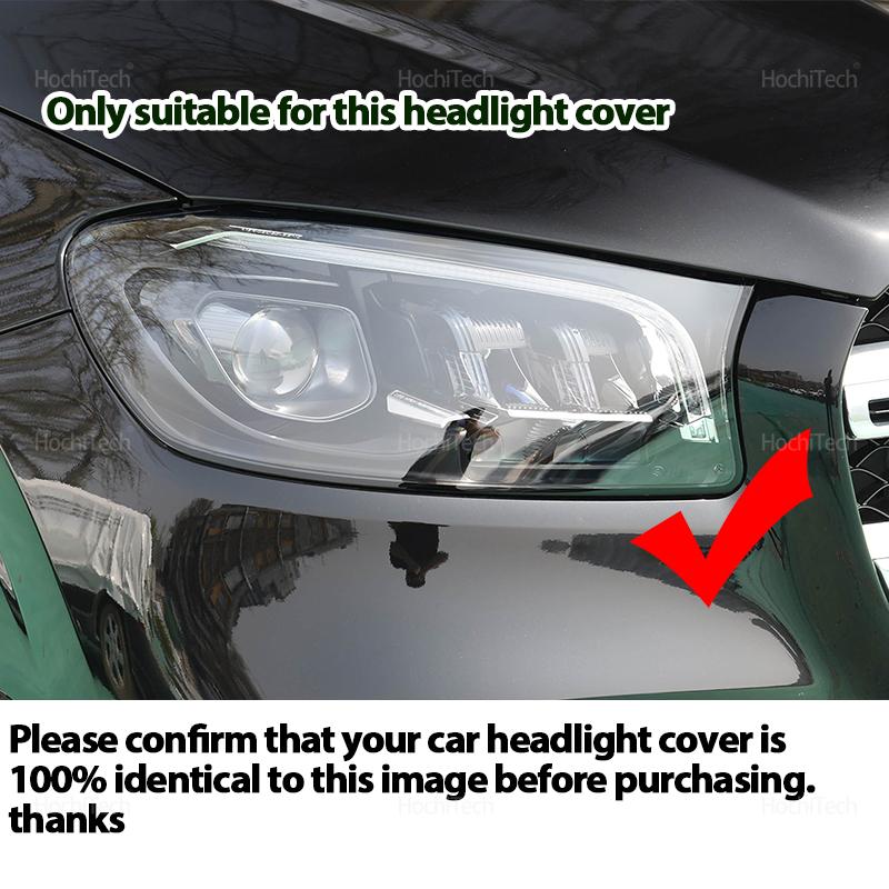 For Mercedes-Benz GLS W167 X167 2020 2021 2022 2023 Auto Headlamp Cover Headlight Caps Lampshade Housing Lamp Shell Glass Lens