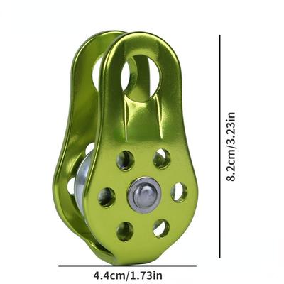 1 Pcs Outdoor Sports Equipment 20KN Fixed Single Pulley Escape Aerial Work Rappelling Sheaves Rock Climbing Pulley