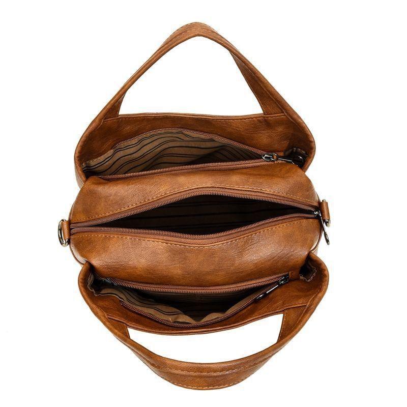 Spring and summer new commuter shoulder Korean version high value soft leather texture mother bag women crossbody A