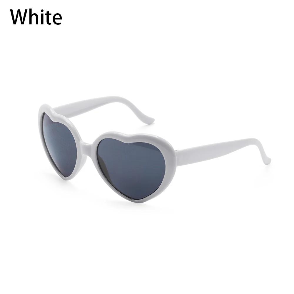 Love Heart Shaped Effects Glasses Watch The Lights Change To Heart Shape At Night Diffraction Glasses Women Fashion Sunglasses