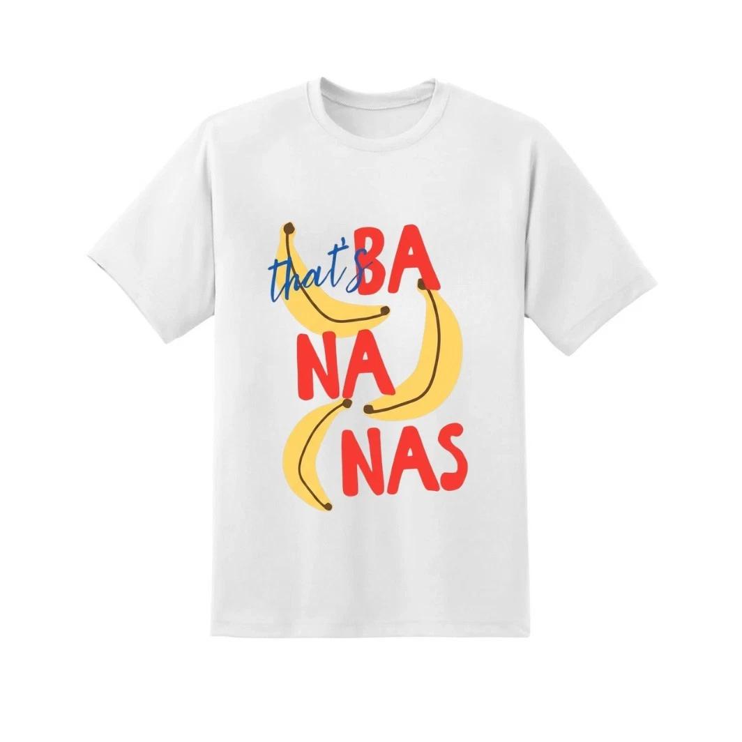 

That s Bananas T-T-Shirt - Funny Fruit Graphic Art Tee - Retro Pop Art White Top 3XL
