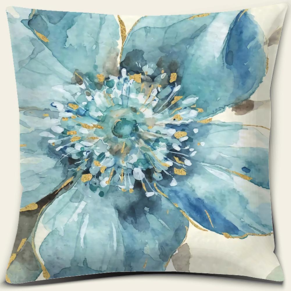 

Наволочка с принтом цветов и птиц, квадратная наволочка, украшение для дома и офиса, наволочка, чехол для подушки 40x40cm