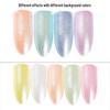 Nail Art Diamond & Pearl Mirror Powder – Iridescent White Moonlight Ice Skin Powder