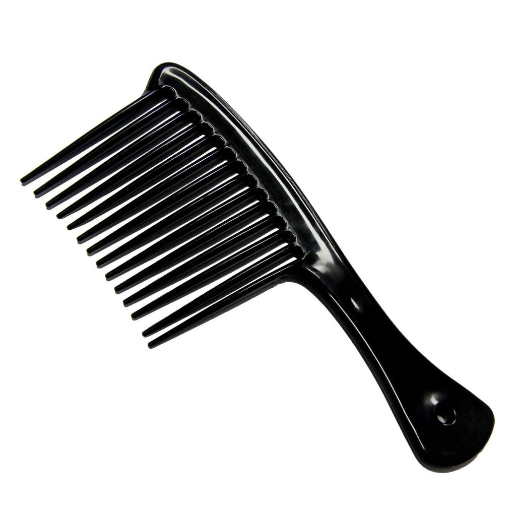 Hair Rectangular Plastic Wide Tooth Comb Handle Massage Comb Thick Long Hair For Home Use Detangling  Wet  Curly Hair Brush