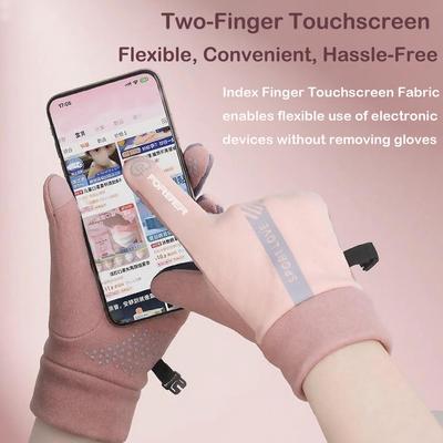 Women's Winter Warm Gloves Windproof Touchscreen Gloves for Outdoor Cycling Thick Lined Anti-Slip Gloves Perfect Christmas Gift