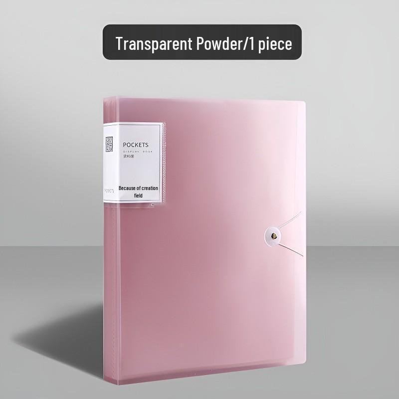 A4 Clear Multi-Layer Ring Binder: Student Certificate, Test Paper, Prenatal Checkup, Music Score Storage Folder