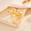 Creative Hollow Out Love Heart Ring For Women Fashion Design Geometric Irregular Knuckle Ring Couple Jewelry Accessories