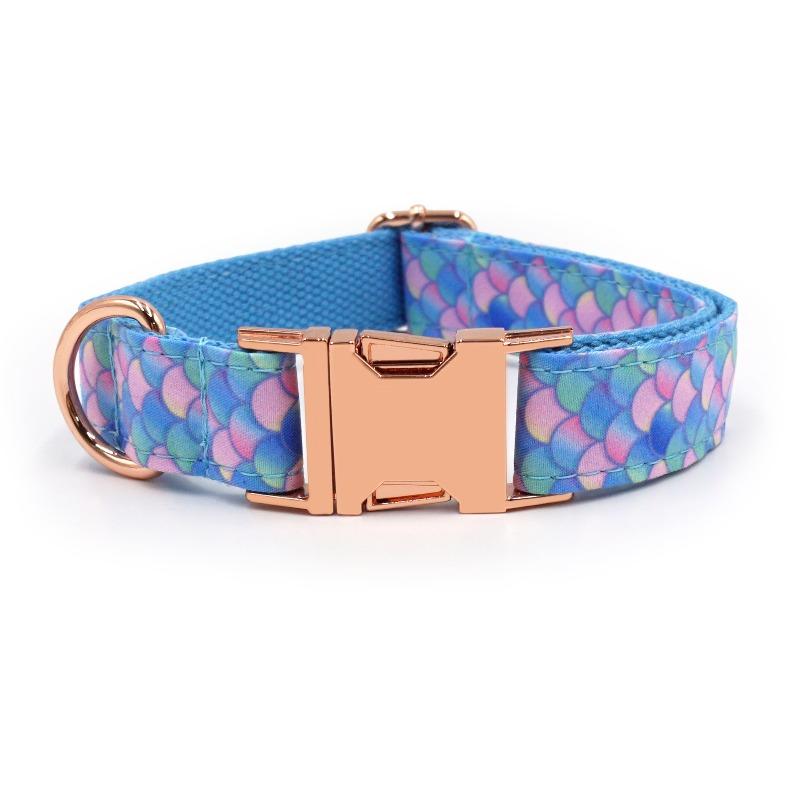 Cute Printed Pet Dog Collar Laser Engraved Dog Collar