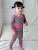 Children's Autumn Cotton Pajama Set: High Waist Cartoon Underwear & Trousers