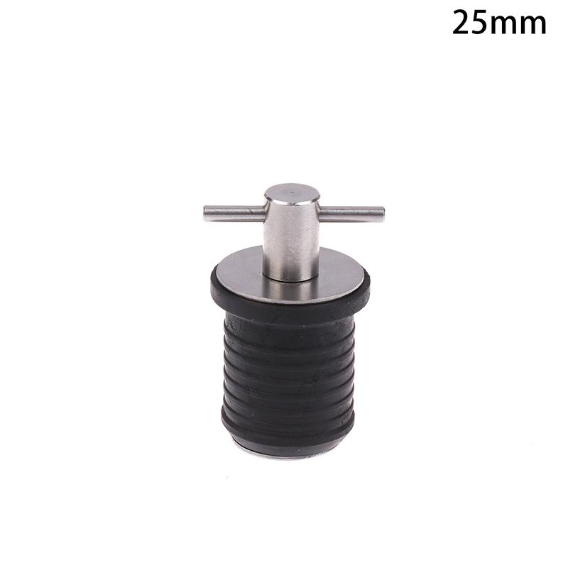 

25 мм/32 мм Т-образная ручка сливная пробка поворотного типа морские лодки сливные пробки резиновые пробки с ручкой из нержавеющей стали аксессуары для лодок 25MM
