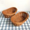 Imitation Rattan Woven Bread Basket Wicker Fruit Baskets for Food Serving Display Vegetables Home Kitchen Restaurant