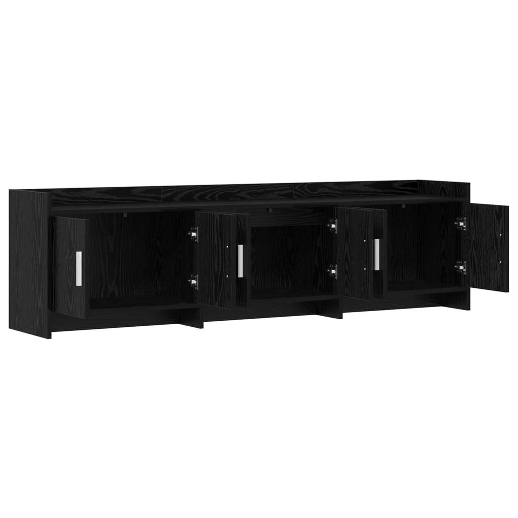 TV Cabinet 168 x 33 x 47 cm Black Oak Particleboard