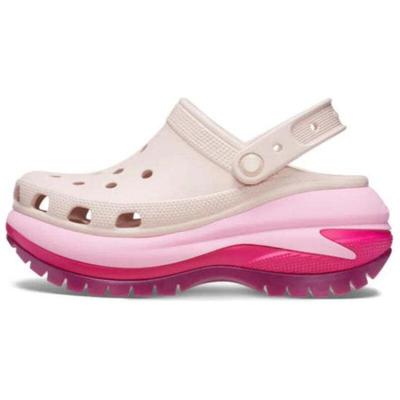 Klassieke klomp comfortabel en veelzijdig gatenschoenen uniseks wit roze