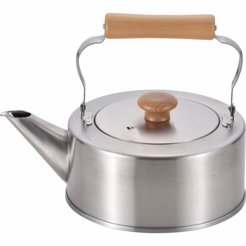Wahei Freiz Made In Japan Nostalgic Straight Kettle, 2.5L, Wooden Handle, Induction Compatible, CS-004, Chitose
