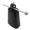 CashBeat 6-inch Steel Cowbell with Handle and Stick Hand Percussion Instrument Large Noise Maker for Drums Sports Events Concerts Weddings Easy To