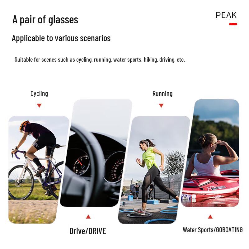 PEAK Photochromic Cycling Sunglasses