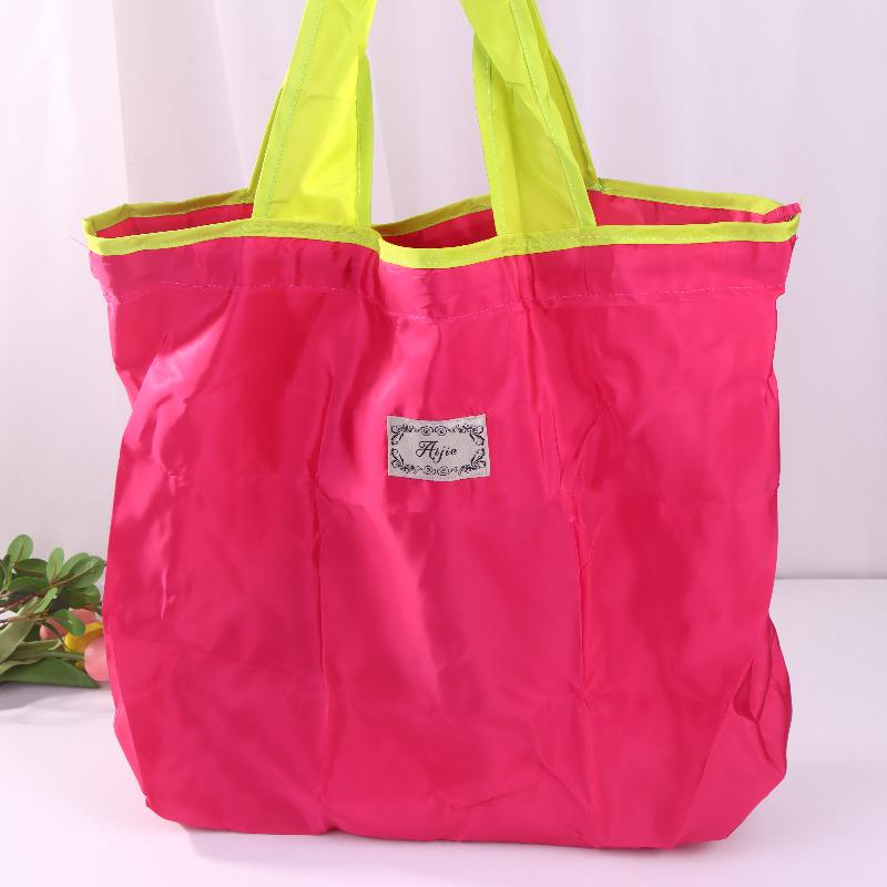 Single Foldable One - Shoulder Shopping Bag: Environmentally Friendly, Portable For Supermarket Groceries