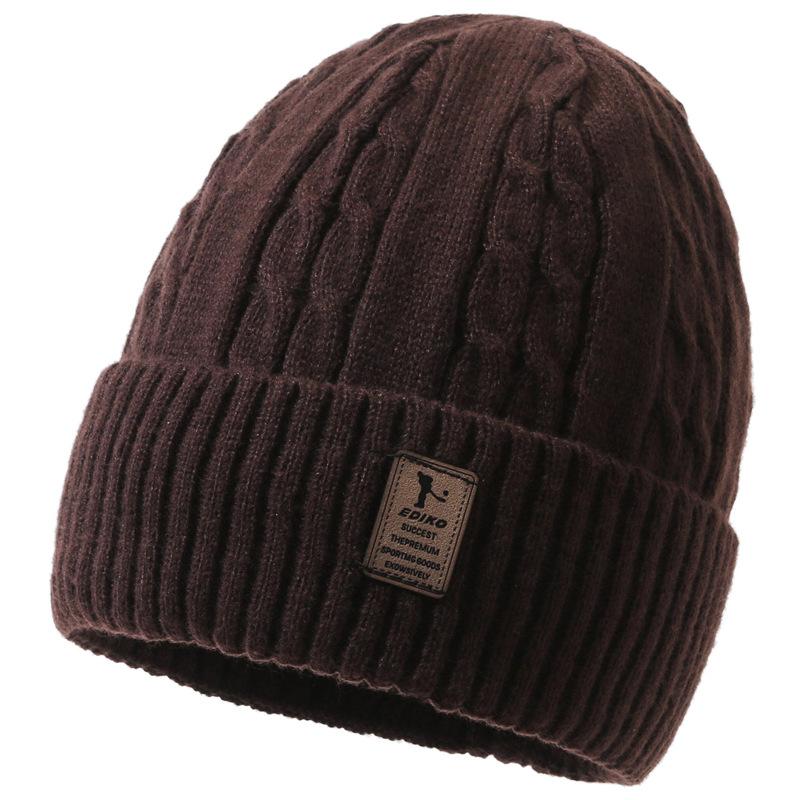 Wintermütze Samt Dicke Herren Strickmütze Warme Mütze Outdoor Ärmelkappe Skullies Beanies Ski Slouchy Cap