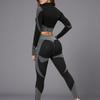Women's Cross-Border Hot-Selling Nude Feel Yoga Fitness Set: Long Sleeve Top and Tight Long Pants