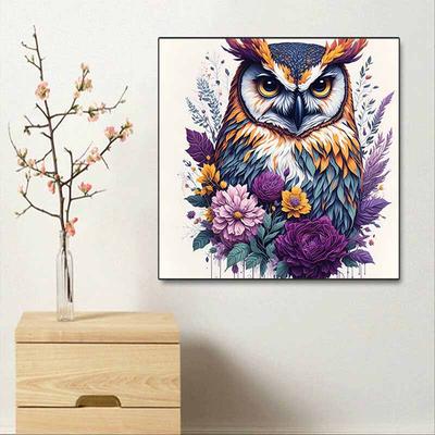 Neuankömmling 5D DIY Vollkreis Diamantmalerei "Gemalte Eule" Stickerei Kreuzstich Heimdekor Geschenk